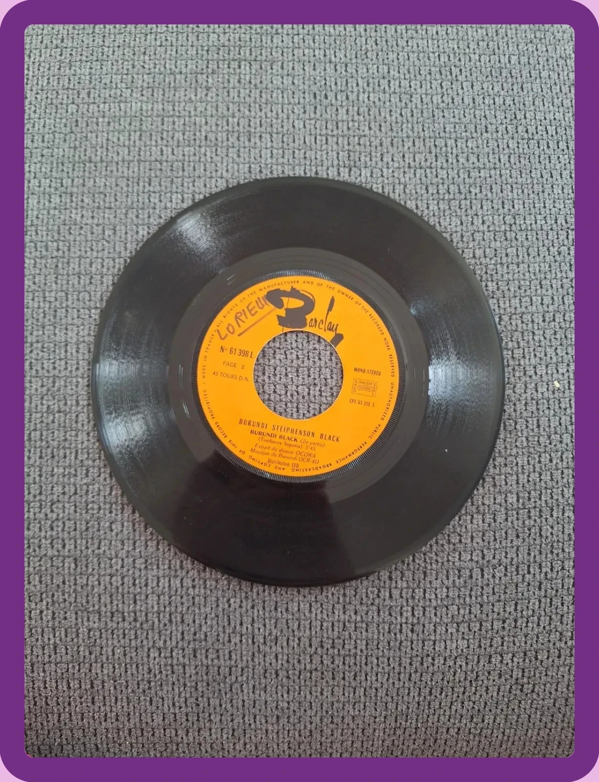 Disque 45 tours Barclay 61398 – photo 4